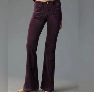 Anthropologie Pilcro The Icon Corduroy Flare Jeans: Midrise Edition. RARE! EUC